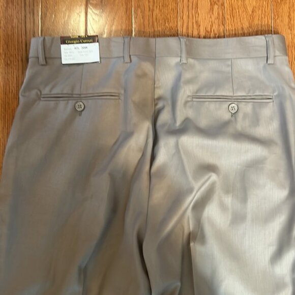 NWT MEN DRESS PANTS GIORGIO CERRUTI ITALIAN HOUSE DESIGN TAN WAIST 36 inches - Picture 8 of 9